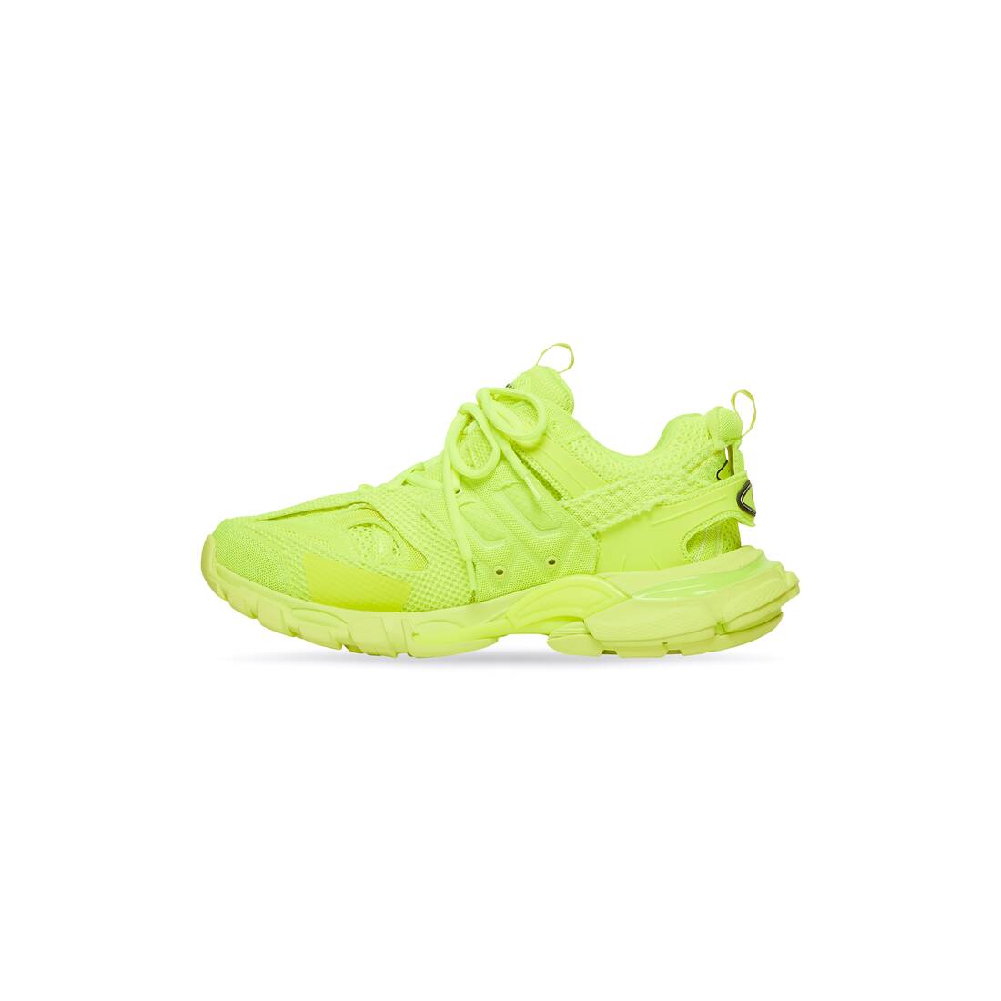 Men’s Track Sneaker In Full Mesh in Fluo Yellow - Image 4
